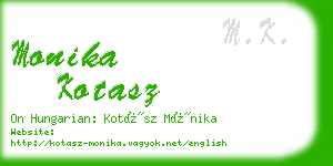 monika kotasz business card